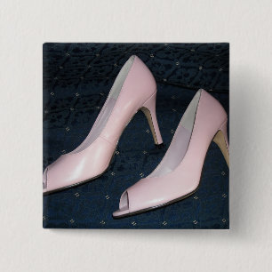 Rosa High Heels Pumps/Schuhe Button