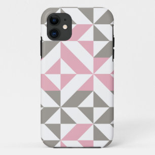Rosa Himbeere und Silver Geometric ZigZag Case-Mate iPhone Hülle