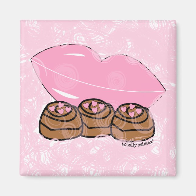 Rosa Himmel Magnet (Vorne)