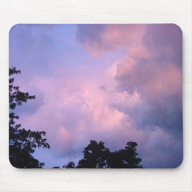 Rosa Himmel nachts Mousepad (Vorne)