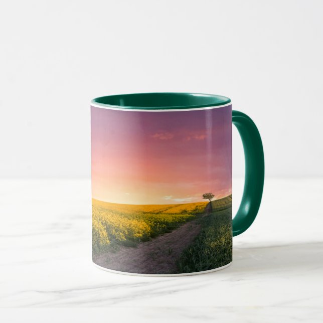 Rosa Himmel nachts Tasse (VorderseiteRechts)