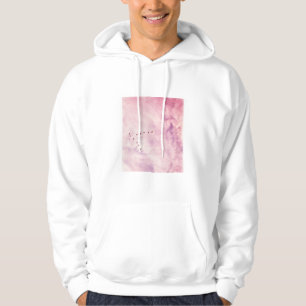 Rosa Himmel über das Weiße Haus der Menschen Hoodie