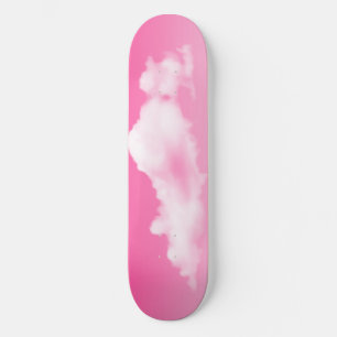 Rosa Himmel und Wolken-Skateboard Skateboard