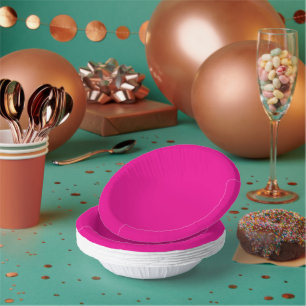 Rosa Hintergrund mit schwarzen Grenz-Design-Ideen Pappteller
