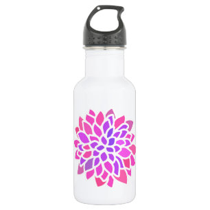 Rosa Hippie Blume Retro Moderne Trinkflasche