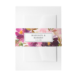 Rosa - Hitze, Blüten und Lila Blüten 3 Einladungsbanderole