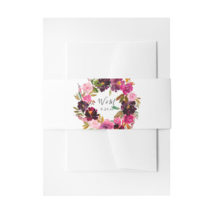 Rosa - Hitzewallungen und Lila Blüten 2 Einladungsbanderole