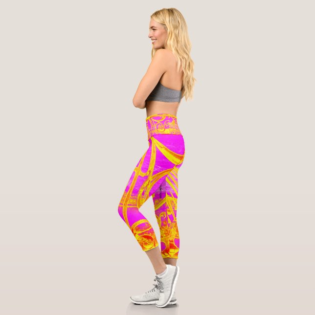 Rosa Hochwaldkraut Capri Leggings (Links)