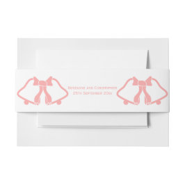 Rosa Hochzeit Einladung Bauch Band Bells Band