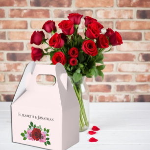 Rosa-Hochzeit Geschenkschachtel