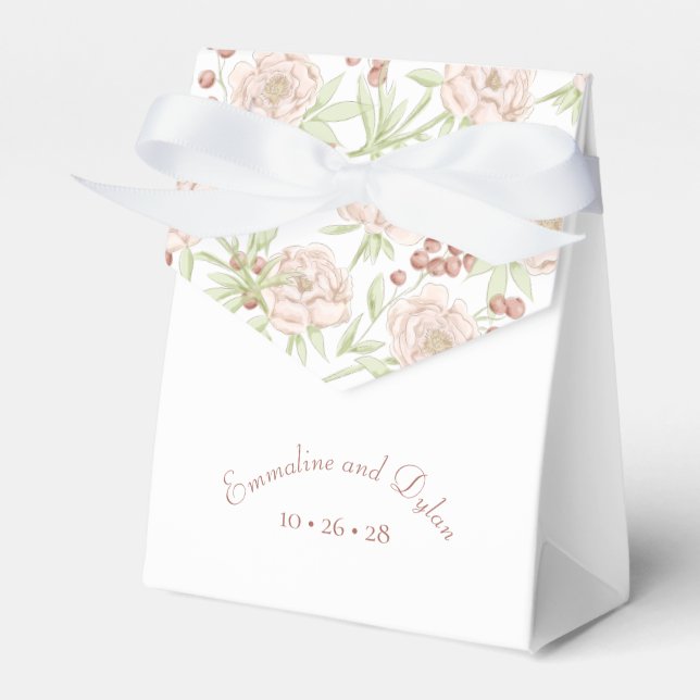 Rosa Hochzeit Geschenkschachtel (Vorderseite)