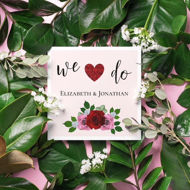 Rosa-Hochzeit Serviette (Von Creator hochgeladen)