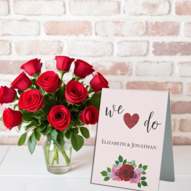 Rosa-Hochzeit Tischaufsteller (Von Creator hochgeladen)