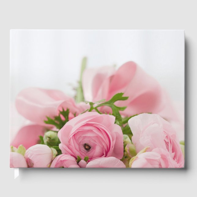 Rosa Hochzeiten Rose Gästebuch (Vorderseite)