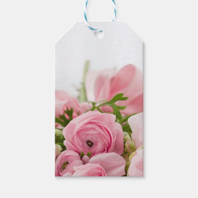 Rosa Hochzeiten Rose Geschenkanhänger (Vorderseite)