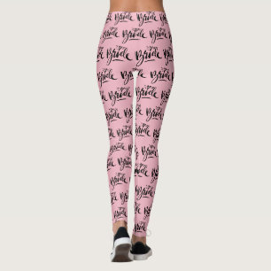 Rosa Hochzeitsbraut-Leggings für Leggings