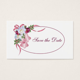 Rosa Hochzeitsglocken - Save the Date