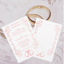 Rosa Hochzeitsklopfen