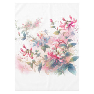 Rosa Honeysuckles Watercolor Tischdecke