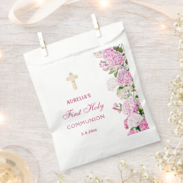 Rosa Hortensie Erste Kommunion Geschenktütchen