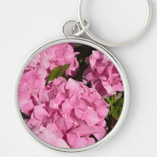 Rosa Hortensie Schlüsselanhänger