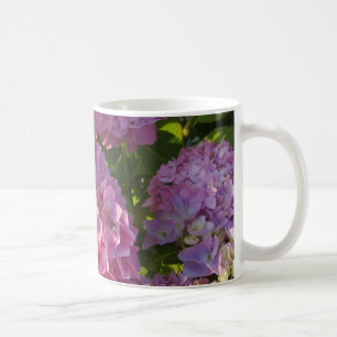 Rosa Hortensien Kaffeetasse