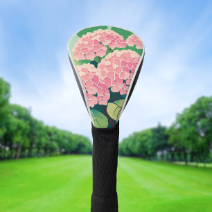 Rosa Hortensienbusch Golf Headcover