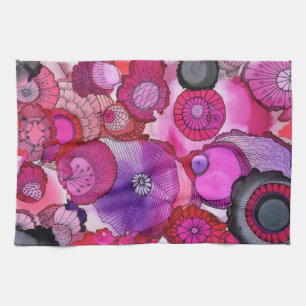 Rosa Huhn-Geschirrtuch Geschirrtuch