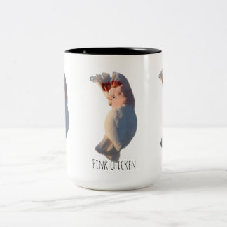 Rosa Huhn Zweifarbige Tasse