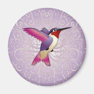 Rosa Hummingbird Magnet
