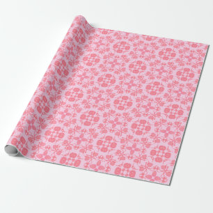 Rosa Hütte Blumenblättriges Wrapping Paper Geschenkpapier