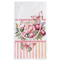 Rosa Hütte kleine Geschenktasche