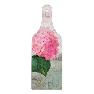 Rosa Hydrangea dekorative Glasschneidewand Schneidebrett