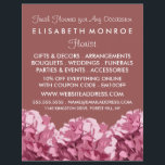 Rosa Hydrangea, Floristrische Werbung Flyer<br><div class="desc">Pink Hydrangea, Floristry Advertising Flyer von der Business Card Store.</div>