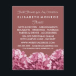 Rosa Hydrangea, Floristrische Werbung Flyer<br><div class="desc">Pink Hydrangea,  Floristry Advertising Flyer von der Business Card Store.</div>
