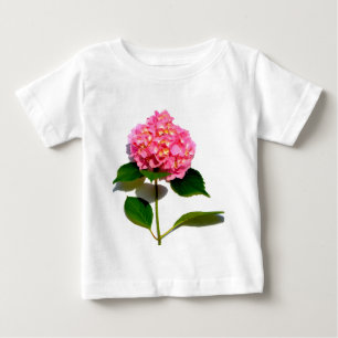 Rosa Hydrangea Rosa Blume Baby T-shirt