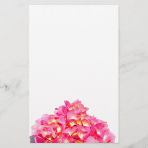 Rosa Hydrangea Rosa Blume Briefpapier