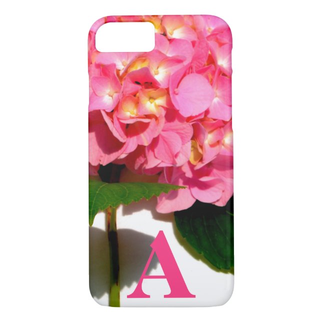 Rosa Hydrangea Rosa Blume Case-Mate iPhone Hülle (Rückseite)