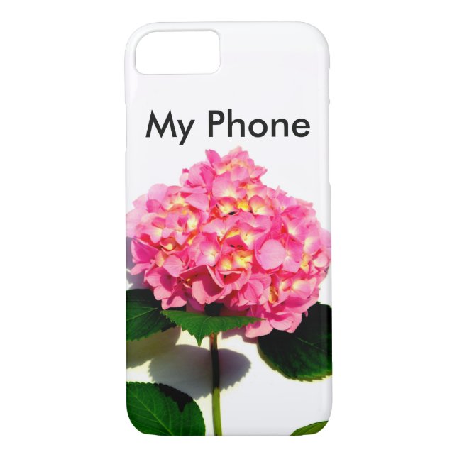 Rosa Hydrangea Rosa Blume Case-Mate iPhone Hülle (Rückseite)