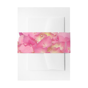 Rosa Hydrangea Rosa Blume Einladungsbanderole