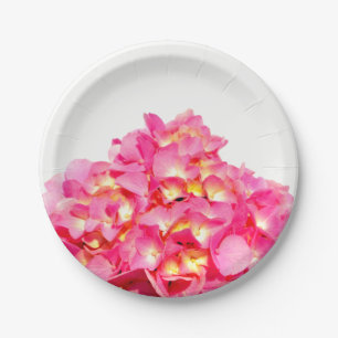 Rosa Hydrangea Rosa Blume Pappteller