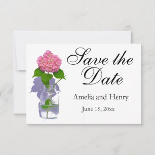 Rosa Hydrangea Rosa Blume Save The Date