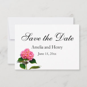 Rosa Hydrangea Rosa Blume Save The Date