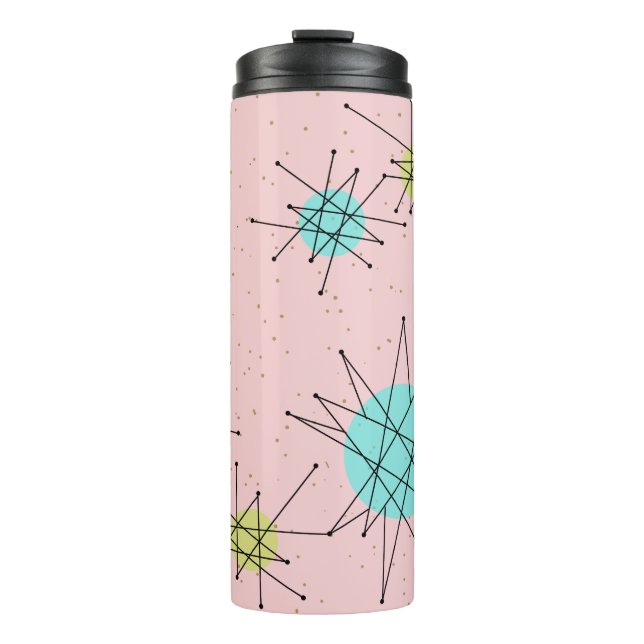 Rosa Iconic AtomSternexplosion-Thermaltrommel Thermosbecher (Vorderseite)