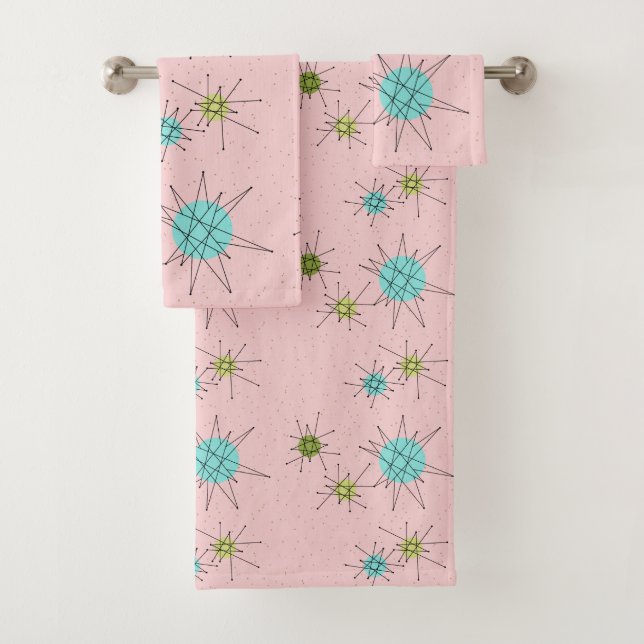 Rosa Iconic AtomSternexplosion-Tuch-Set Badhandtuch Set (Insitu)
