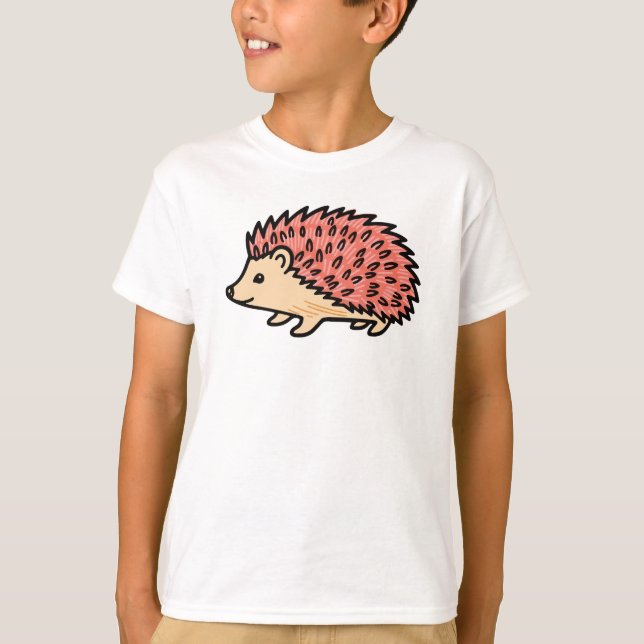 Rosa Igel T-Shirt (Vorderseite)