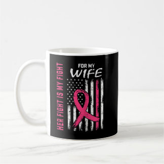 Rosa ihr Kampf ist mein Kampf gegen Brustkrebs in Kaffeetasse