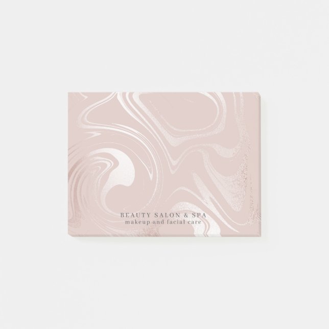Rosa Imitate Rose Gold Glam Makeup Artist Post-it Klebezettel (Vorderseite)