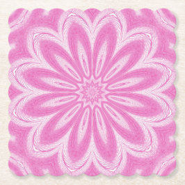 Rosa Imitate Tulle Blume Design Paper Cups Untersetzer