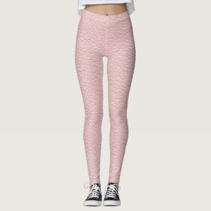 Rosa Imitatleder Leggings